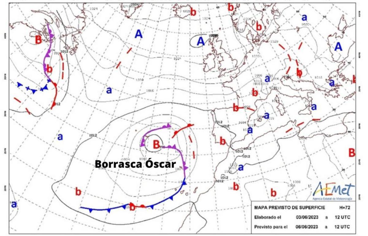 Aemet borrasca oscar Aemet borrasca oscar