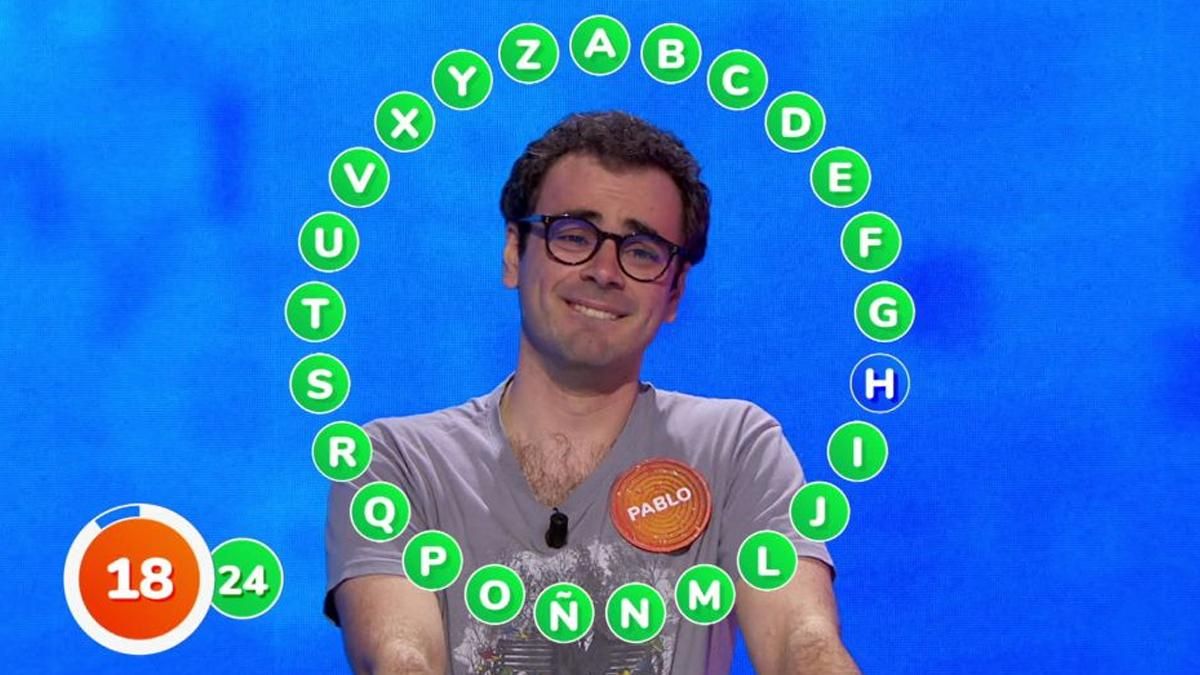 Pablo Díaz se queda sin el bote de 'Pasapalabra' por una palabra Pablo Díaz se queda sin el bote de 'Pasapalabra' por una palabra