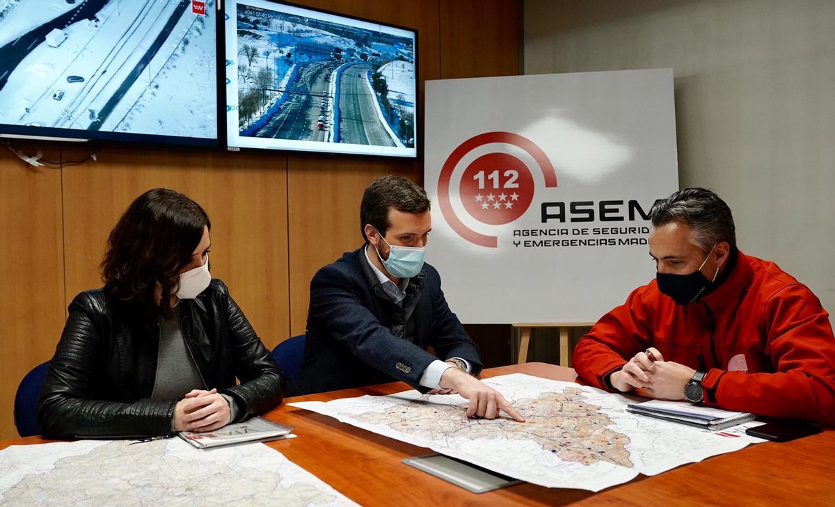 Casado posa fre a les crítiques i demana que Madrid sigui declarat zona catastròfica Casado posa fre a les crítiques i demana que Madrid sigui declarat zona catastròfica