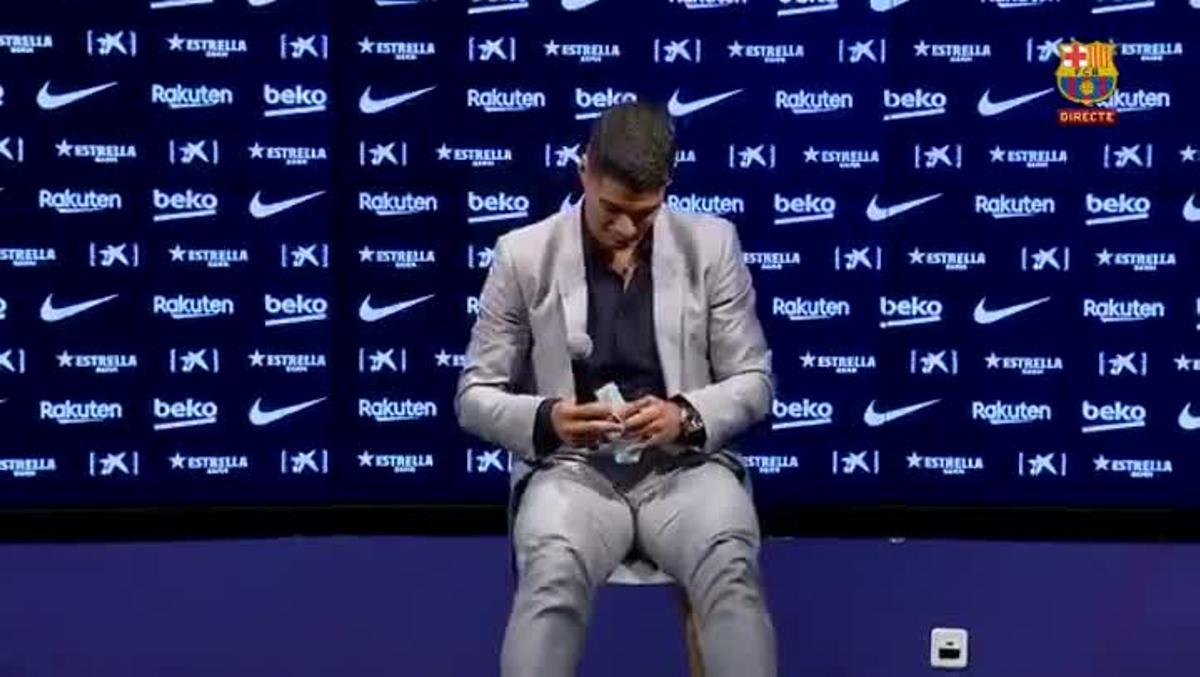 Luis Suárez se despide con una rueda de prensa.