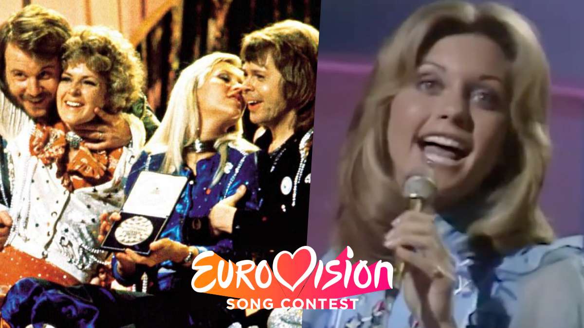 ABBA y Olivia Newton-Jones en Eurovisión 1974 