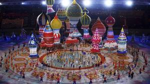 Gala de inauguración de los 22º Juegos Olímpicos de Invierno, en el estadio olímpico de Sochi (Rusia), en el 2014.