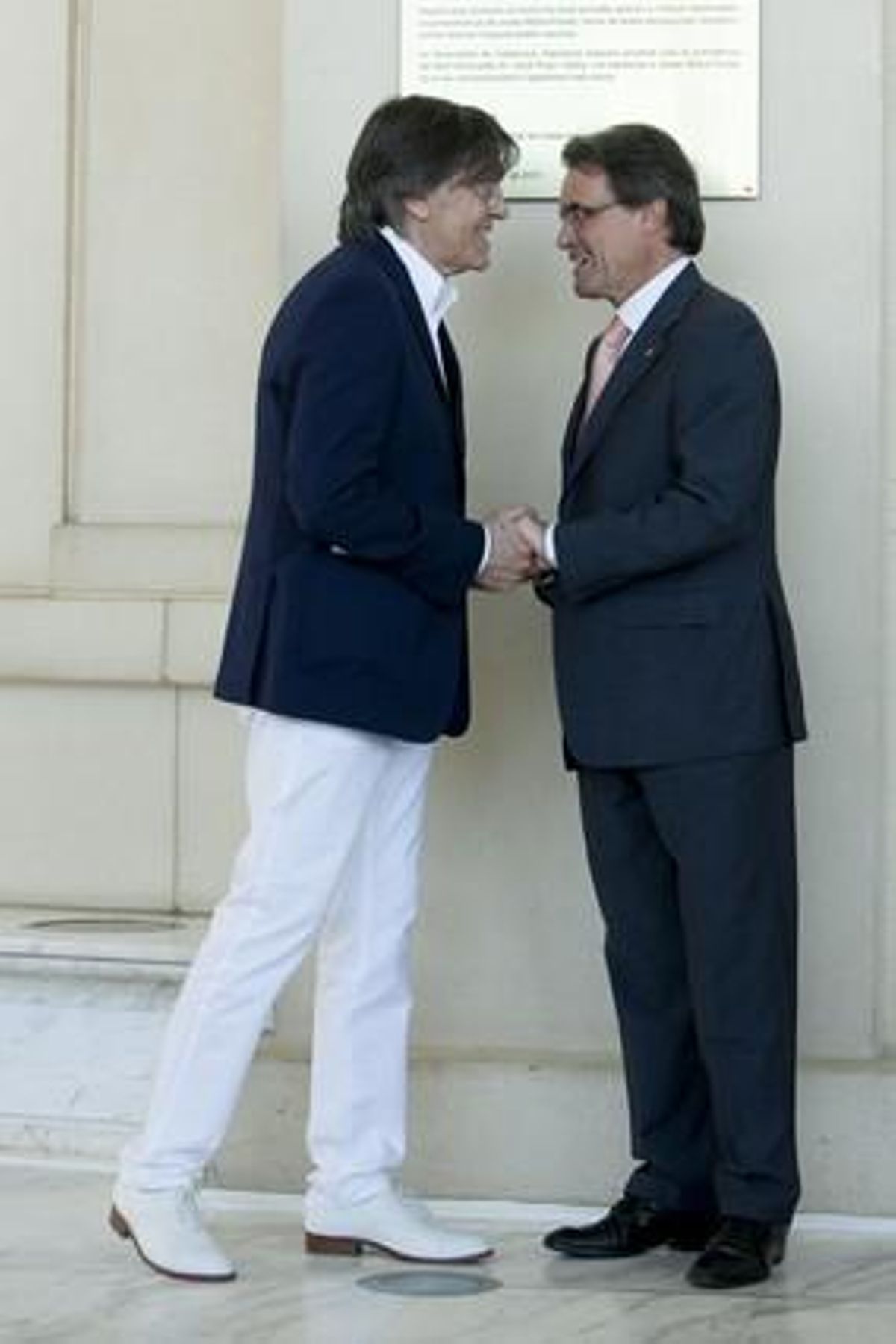 Josep Maria Flotats y Artur Mas. Josep Maria Flotats y Artur Mas.