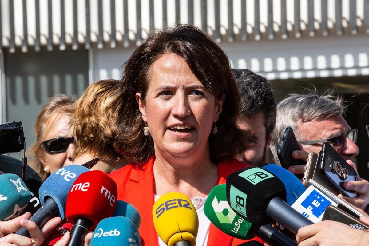La presidenta de la ANC, Elisenda Paluzie, el 1 de octubre del año pasado, en Barcelona.