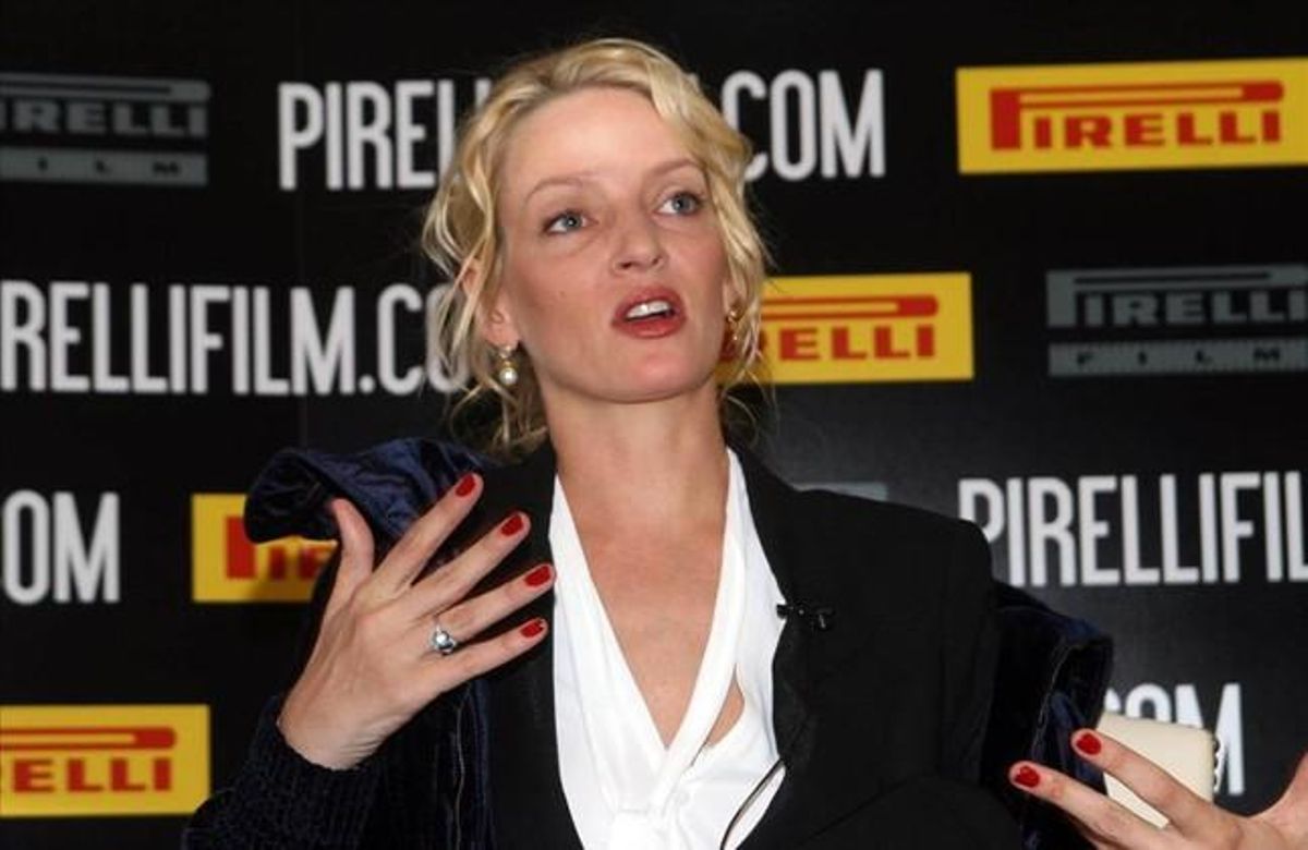 Una imagen de archivo de la actriz Uma Thurman. Una imagen de archivo de la actriz Uma Thurman.