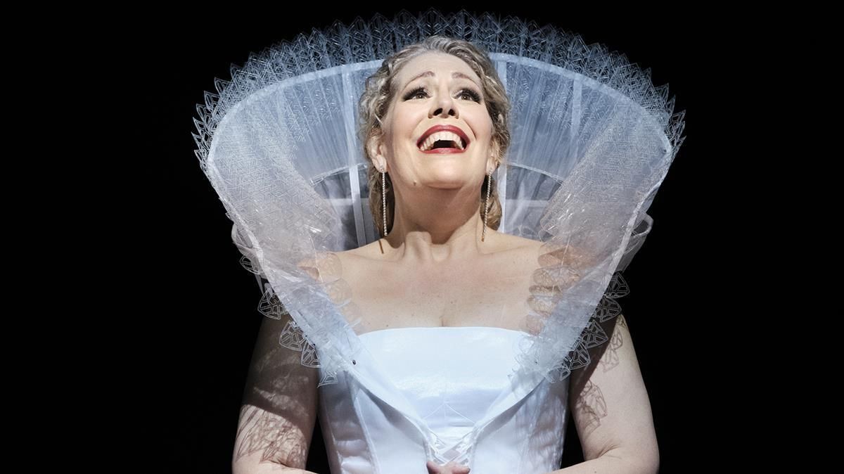 Sondra Radvanovsky, en el Liceu, el pasado jueves. Sondra Radvanovsky, en el Liceu, el pasado jueves.