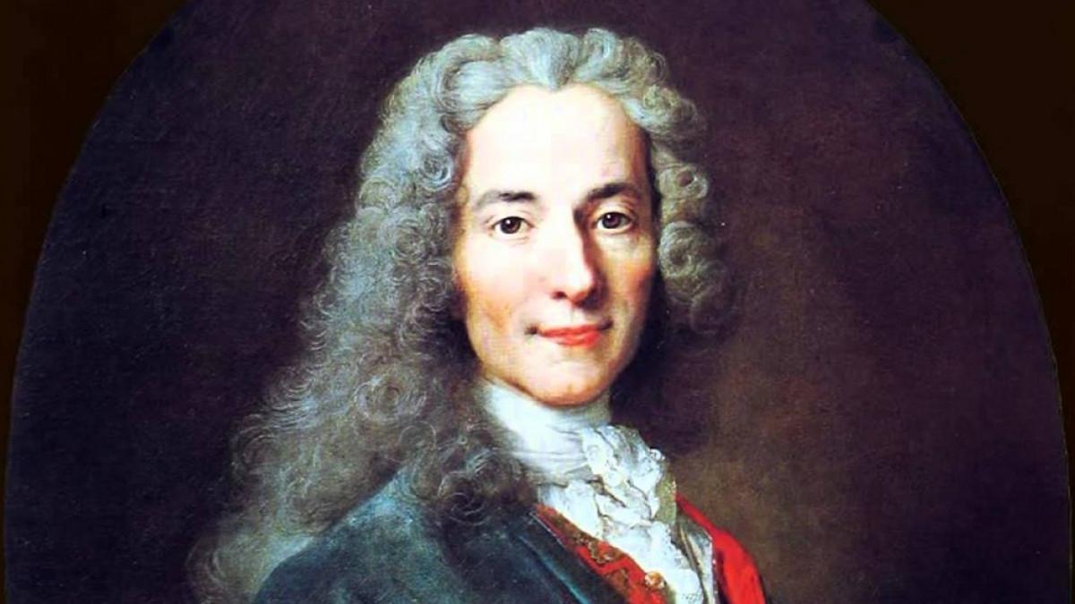 Imagen del filósofo ilustrado Voltaire.