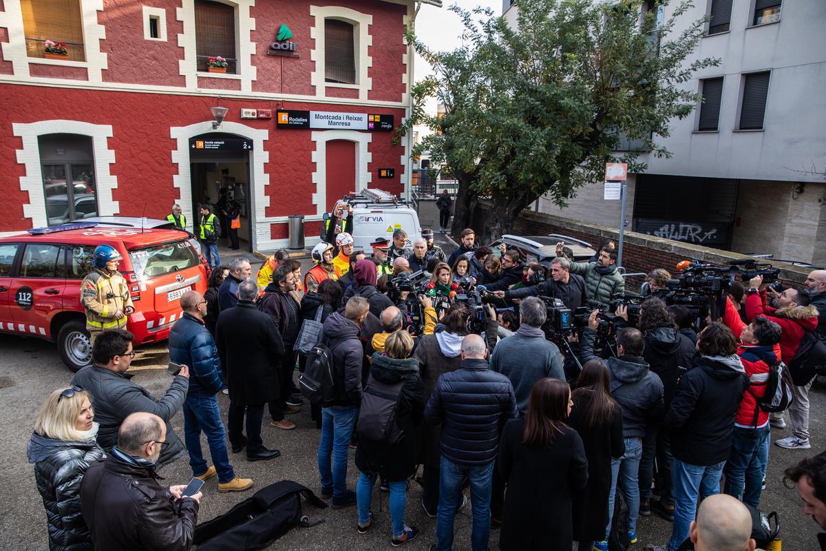 Choque de trenes en la estación de Montcada i ReixacManresa FOTOS