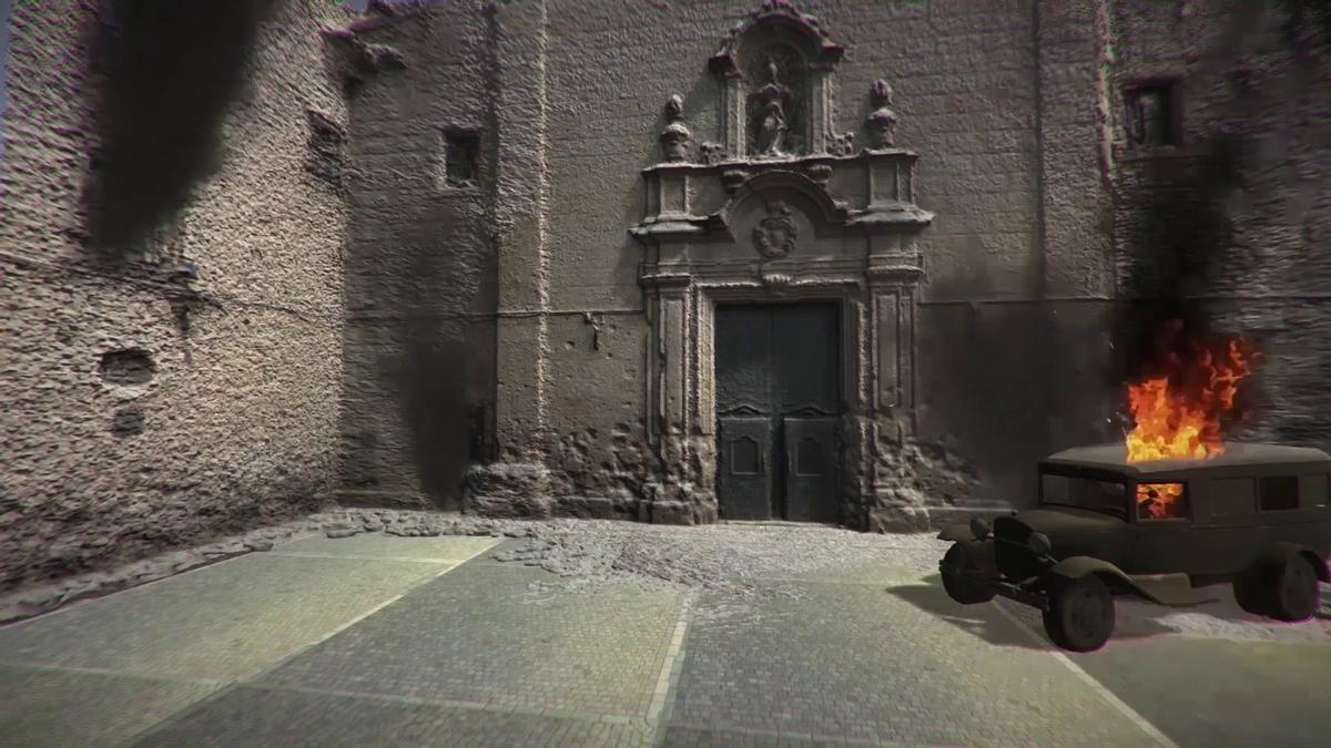 El bombardeo de Sant Felip Neri, del 30 de enero de 1938, ineludible en el videojuego.