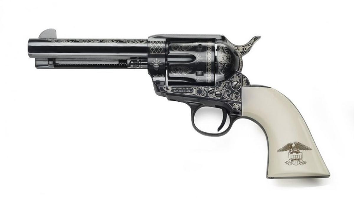 Un revólver Pietta Long Colt 45, el arma del fatal accidente.