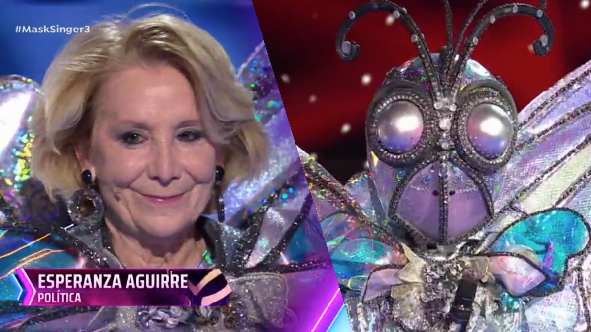 Esperanza Aguirre era Mariposa en ’Mask Singer 2’ Esperanza Aguirre era Mariposa en ’Mask Singer 2’