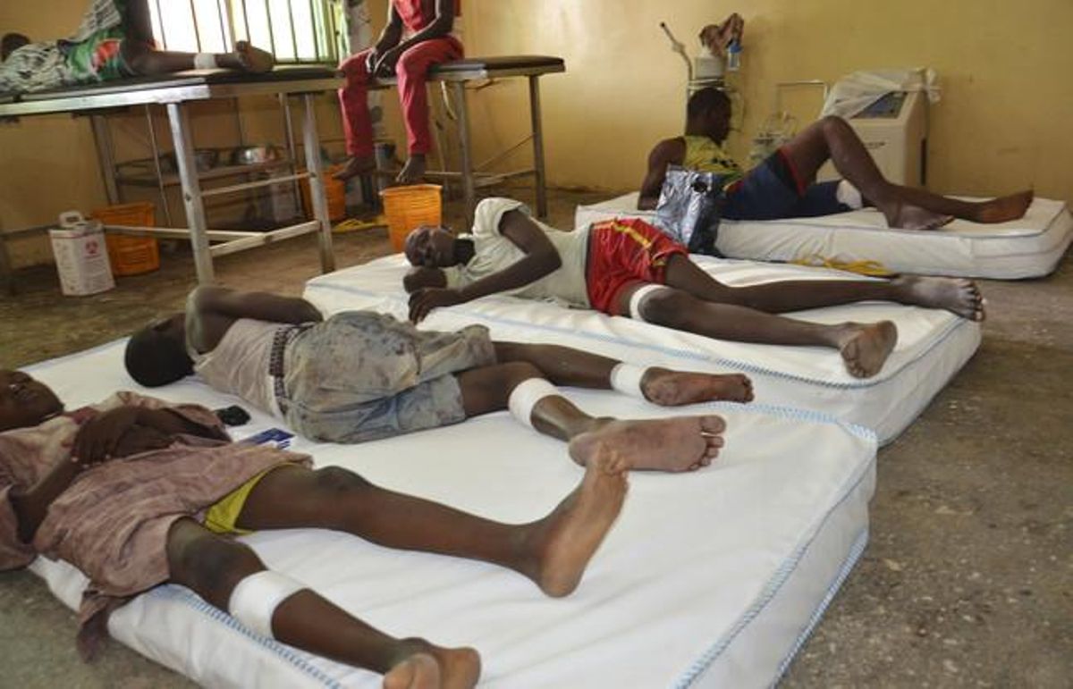Heridos del último atentado de Boko Haram en la aldea de Maiduguri (Nigeria). Heridos del último atentado de Boko Haram en la aldea de Maiduguri (Nigeria).