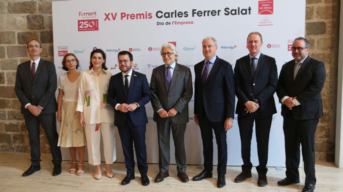 Entrega premios Ferrer Salat de Foment del Treball en el marco del Dia de l’Empresa. Entrega premios Ferrer Salat de Foment del Treball en el marco del Dia de l’Empresa.