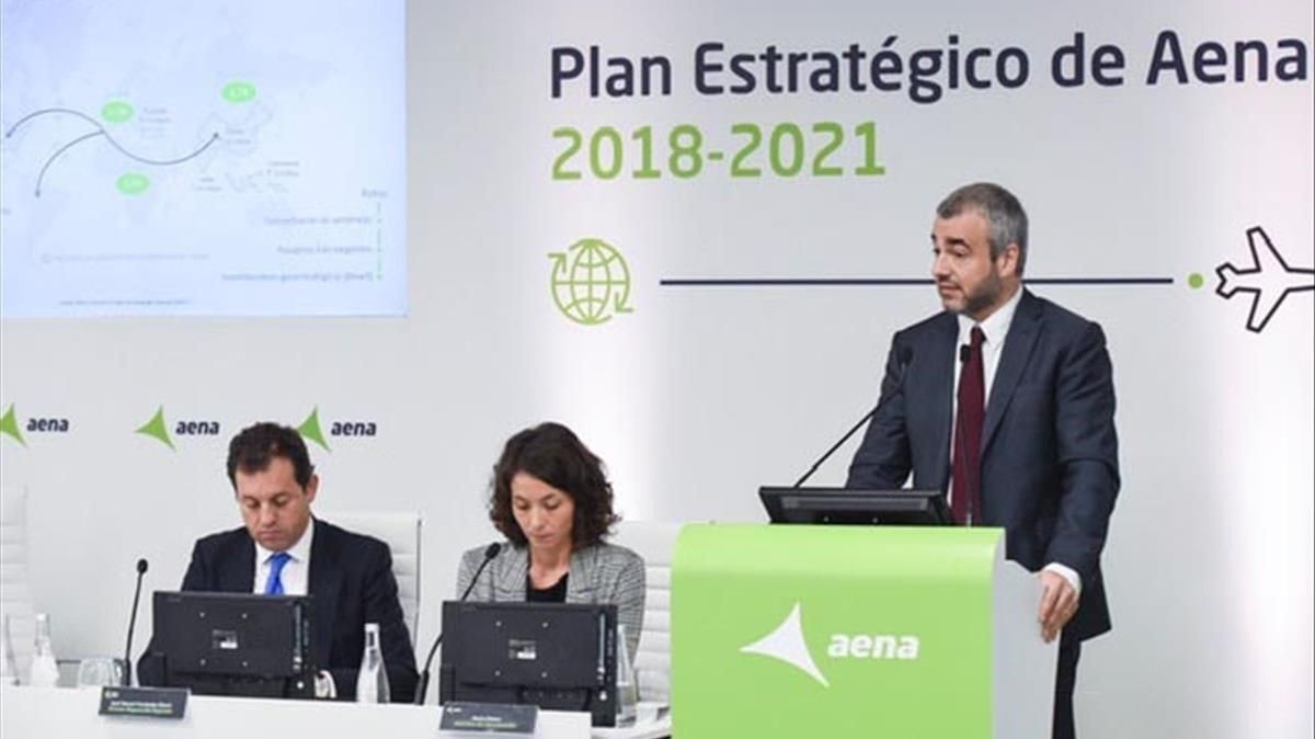 El presidente de Aena, Maurici Lucena. El presidente de Aena, Maurici Lucena.