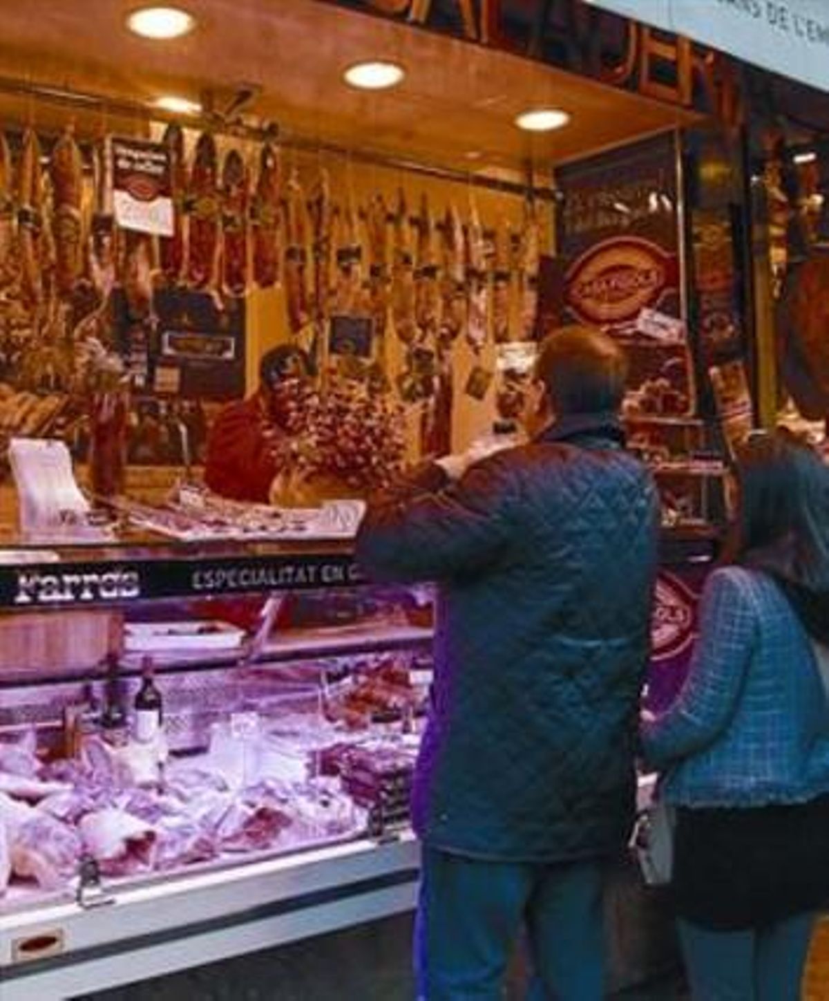 El puesto de Joan Farrés en el mercado de la Boqueria. El puesto de Joan Farrés en el mercado de la Boqueria.