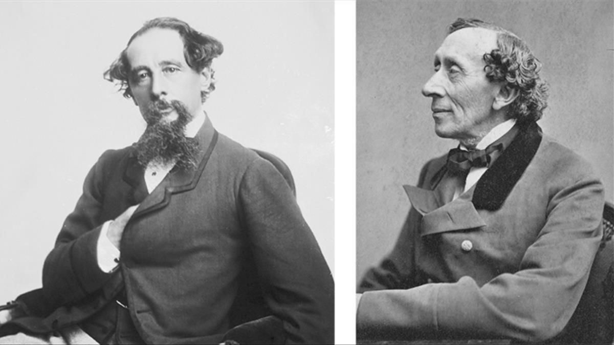Charles Dickens y Hans Christian Andersen.
