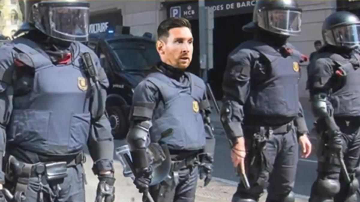 El Messi d’Esquadra de ’Late motiv’ (M+). El Messi d’Esquadra de ’Late motiv’ (M+).