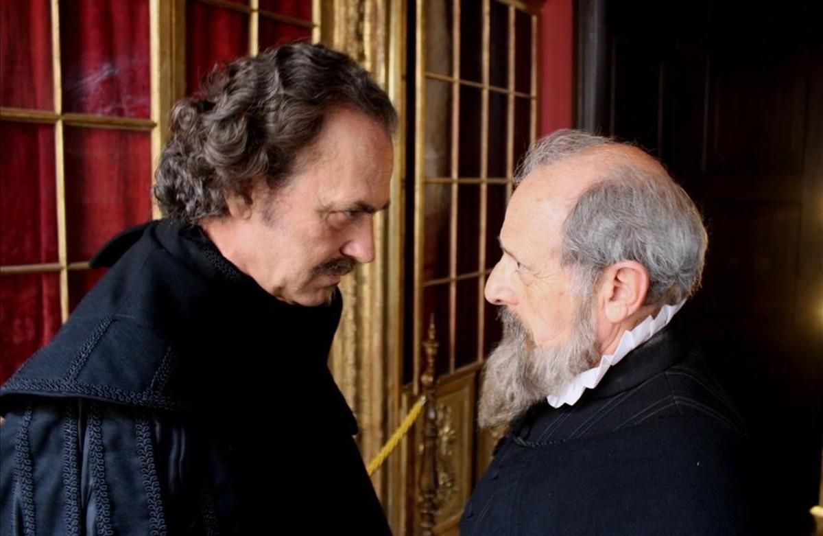 Jose Coronado y Emilio Gutiérrez Caba, en una secuencia de ’Cervantes contra Lope’, el telefilme de TVE. Jose Coronado y Emilio Gutiérrez Caba, en una secuencia de ’Cervantes contra Lope’, el telefilme de TVE.