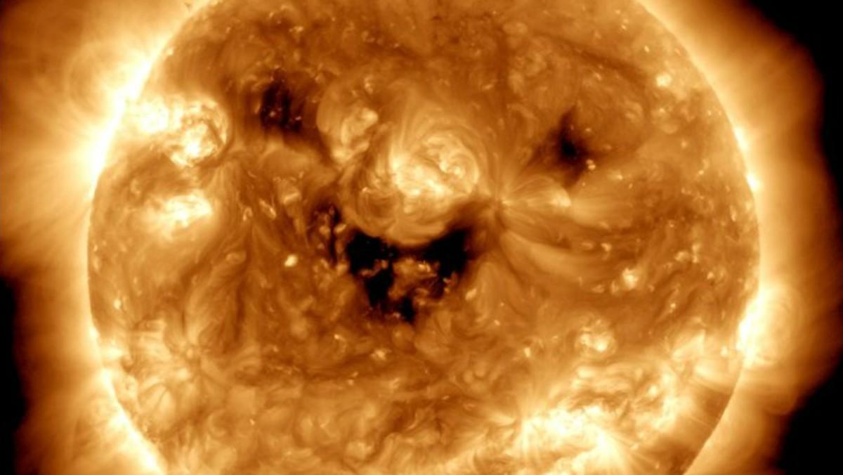 Imagen del Sol captada por un satélite de la NASA.		