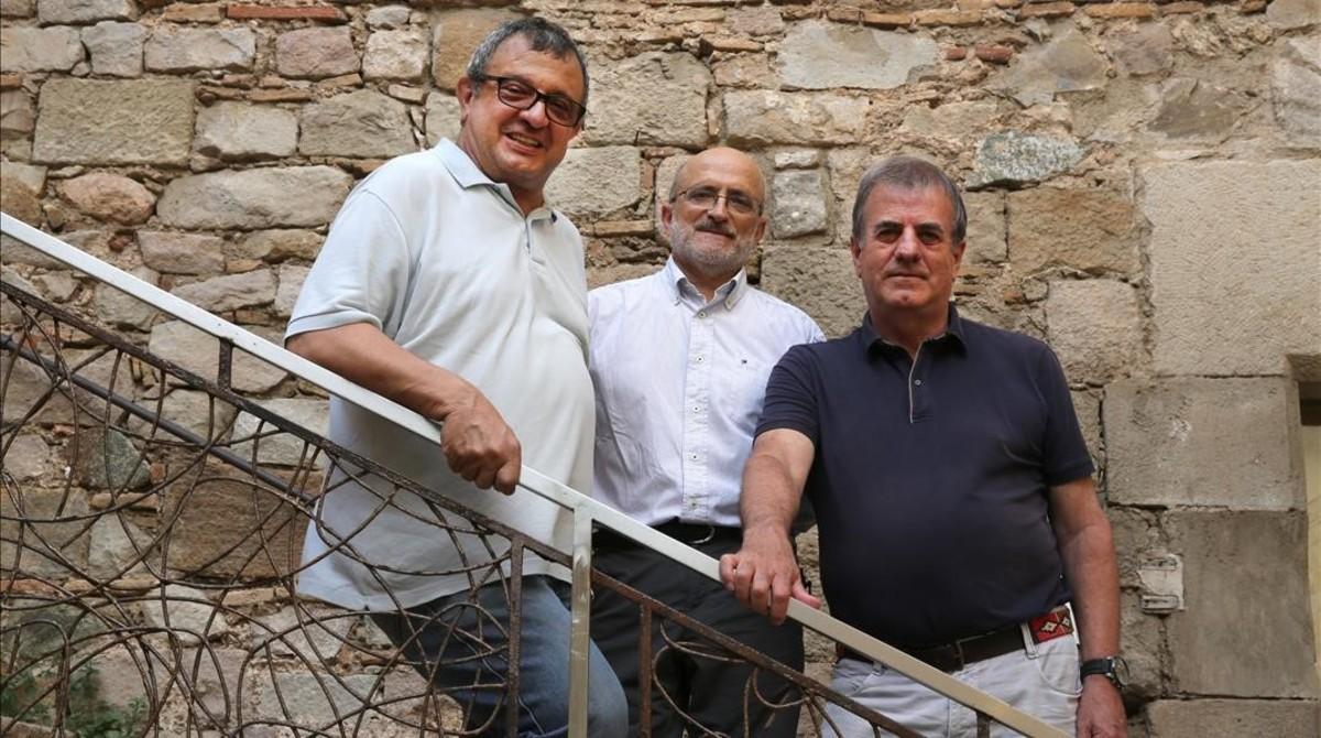 De izquierda a derecha, Cesc Castellana, Carlos Blasco y Luis Campo Vidal.