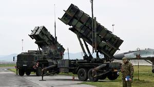Un sistema de defensa con misiles Patriot en el aeropuerto de Sliac, cerca de Zvolen, Eslovaquia, en mayo del 2022.