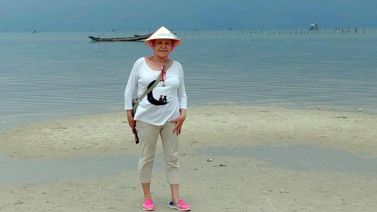 Anna Navau, de 73 años, en Vietnam.