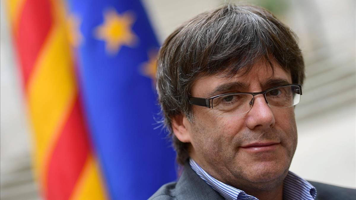 Puigdemont, en una imagen de archivo, durante una entrevista con la agencia AFP en Girona, el 30 de septiembre. Puigdemont, en una imagen de archivo, durante una entrevista con la agencia AFP en Girona, el 30 de septiembre.