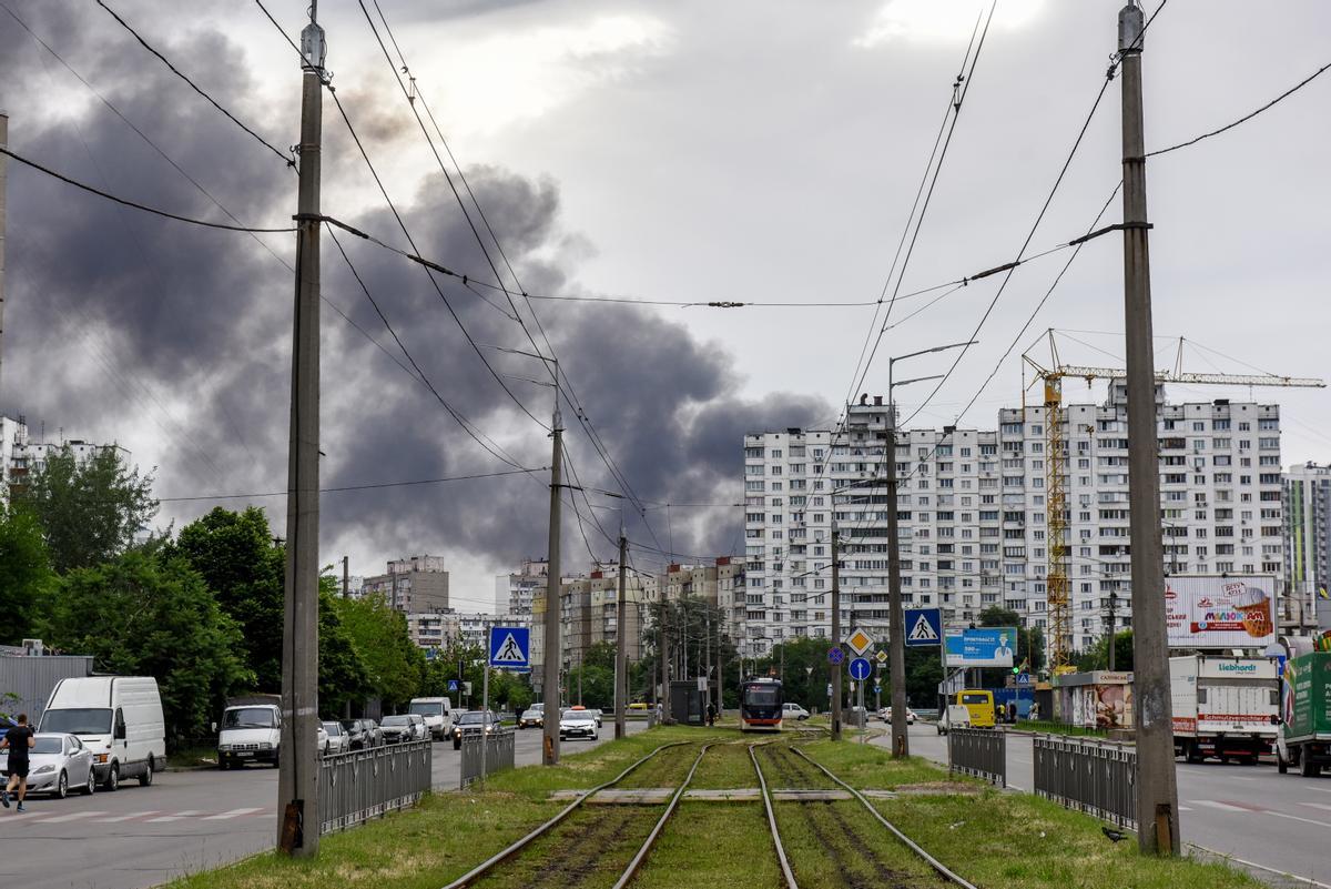 Explosiones en Kiev.