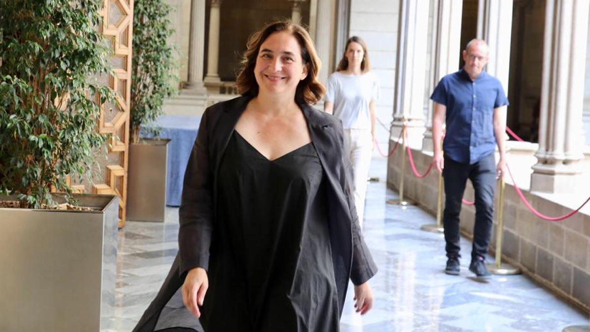 Ada Colau en el Ayuntamiento de Barcelona, la semana pasada.