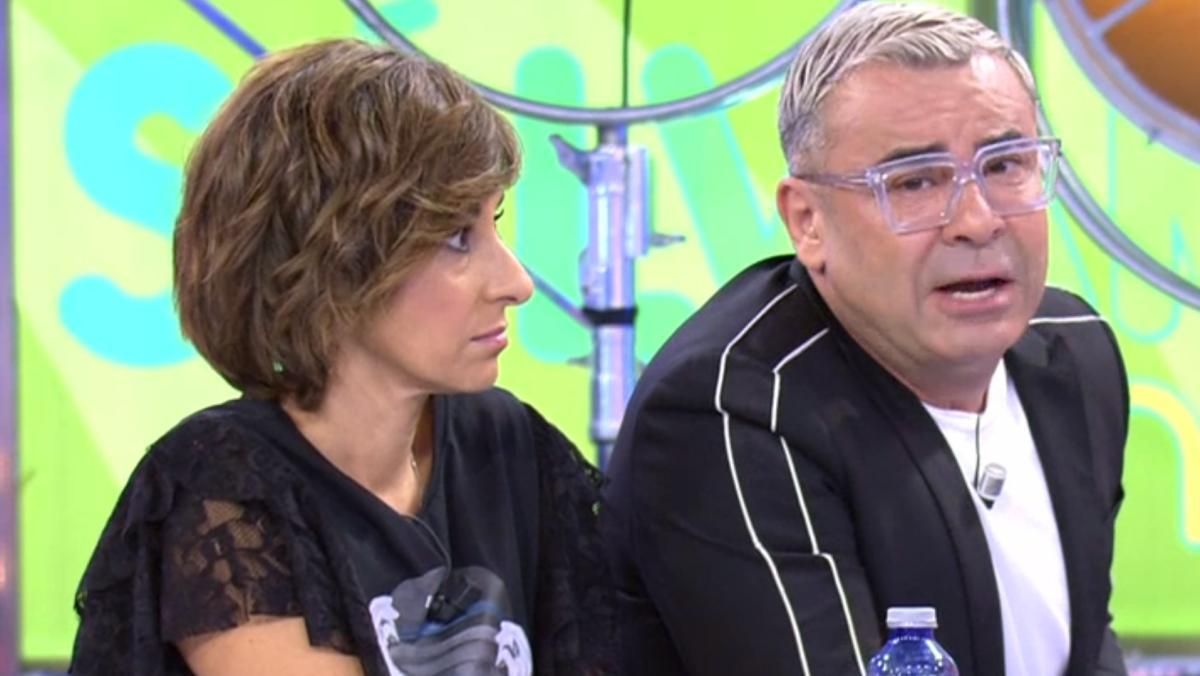 Adela González y Jorge Javier Vázquez en ’Sálvame’. Adela González y Jorge Javier Vázquez en ’Sálvame’.