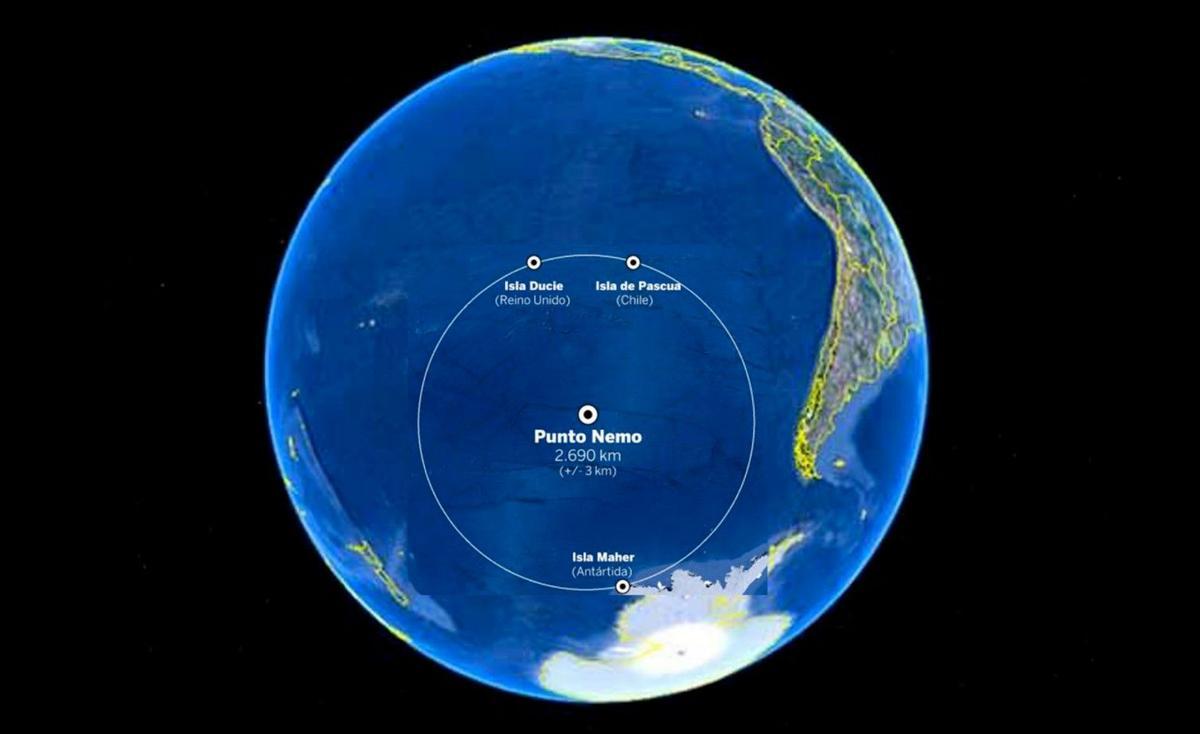 Punto Nemo: la mayor extensión de océano sin tierra a la vista