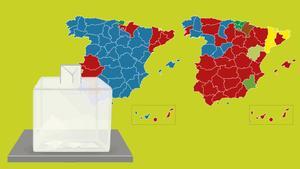 Mapa cambio electoral