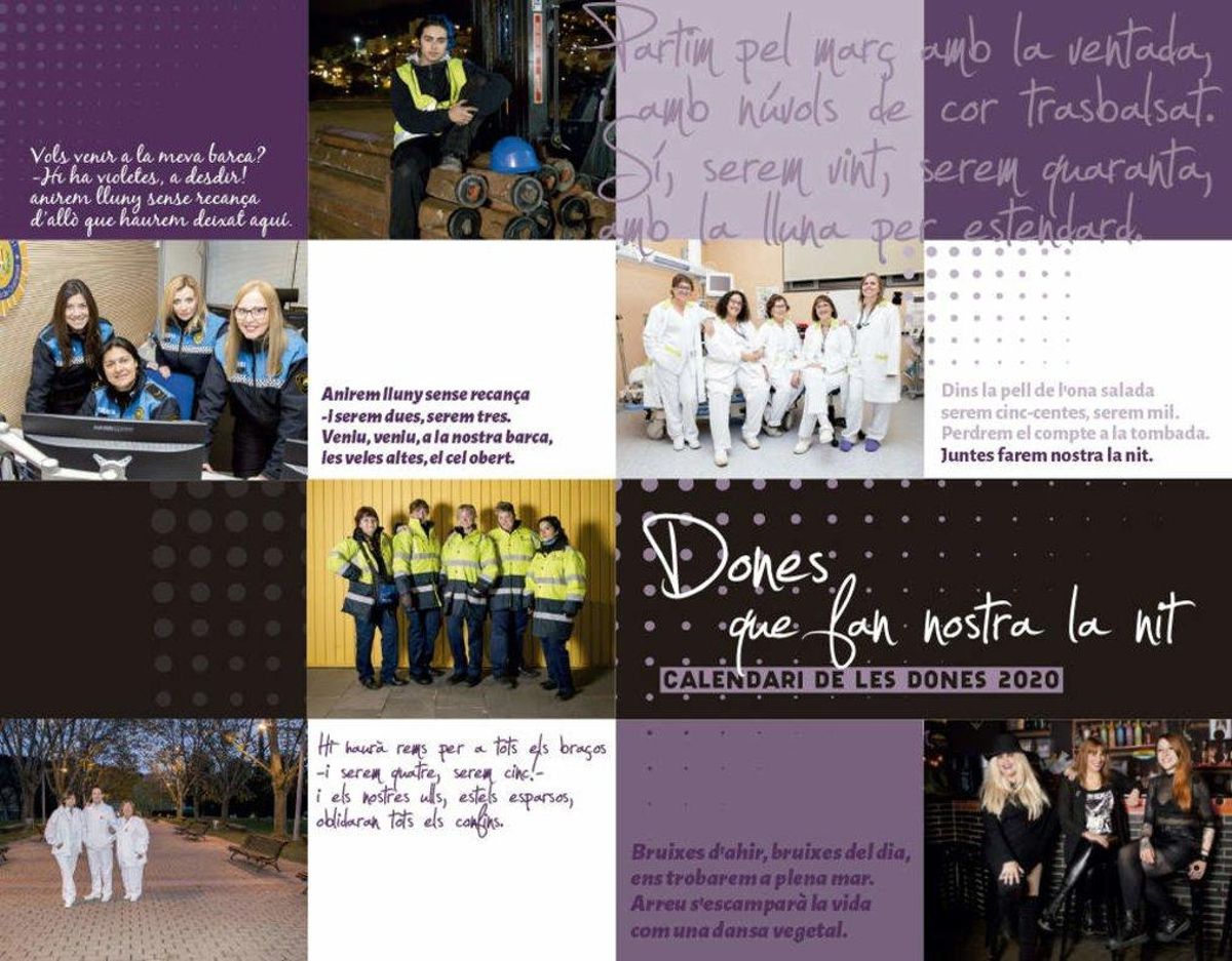 Santa Coloma presenta un calendari dedicat a les dones amb feines nocturnes Santa Coloma presenta un calendari dedicat a les dones amb feines nocturnes
