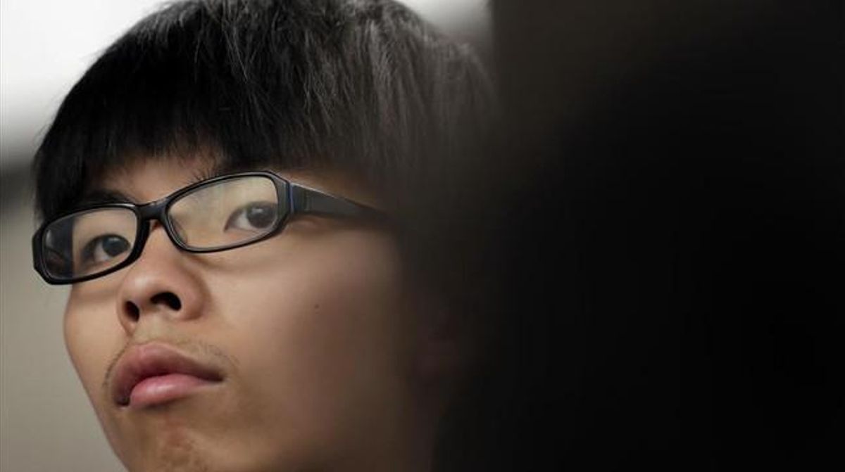 El activista estudiantil Joshua Wong. El activista estudiantil Joshua Wong.
