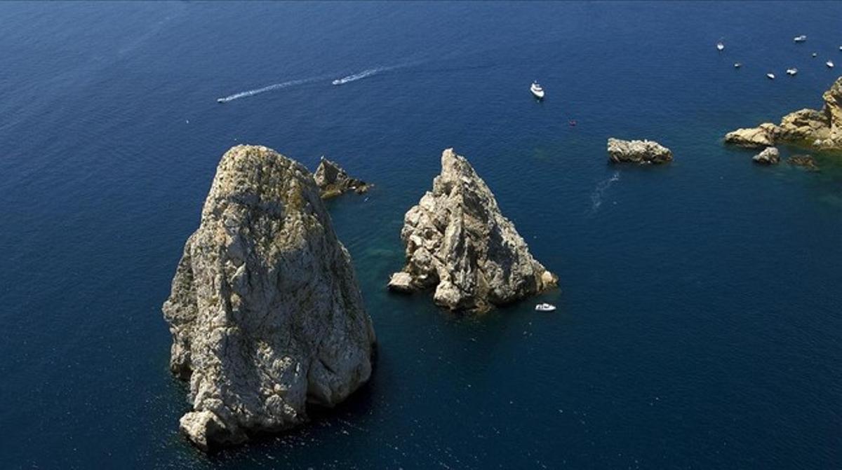  Vista aérea de las islas Medes