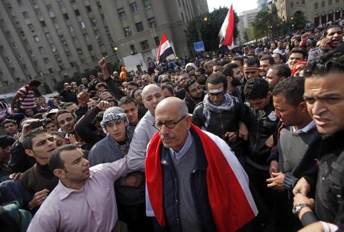 El primer ministro de Egipto, Mohamed El Baradei El primer ministro de Egipto, Mohamed El Baradei