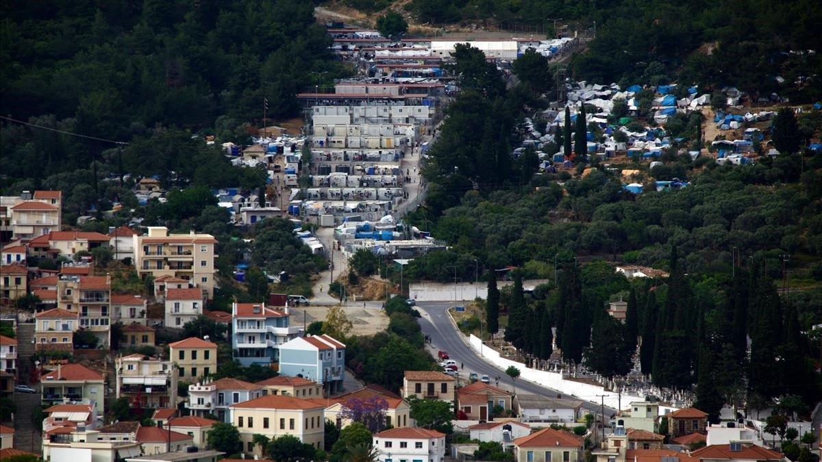 Campo de refugiados en la isla de Samos (Grecia). 