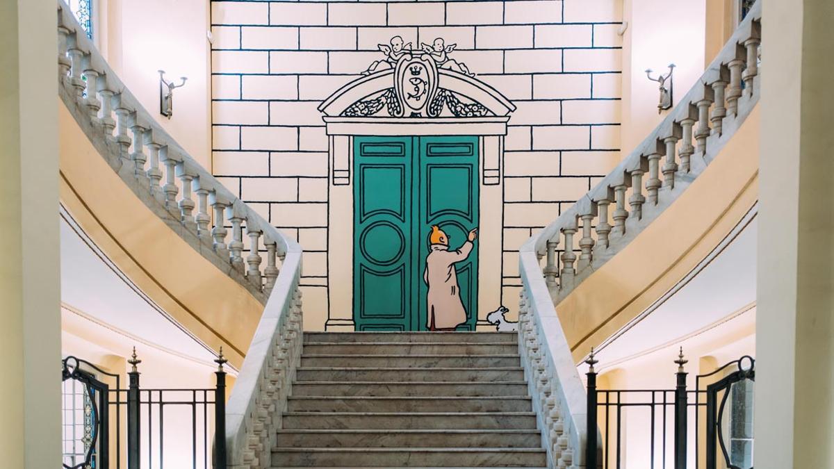 El universo de Hergé, el padre de Tintín, aterriza en el Círculo de Bellas Artes de Madrid