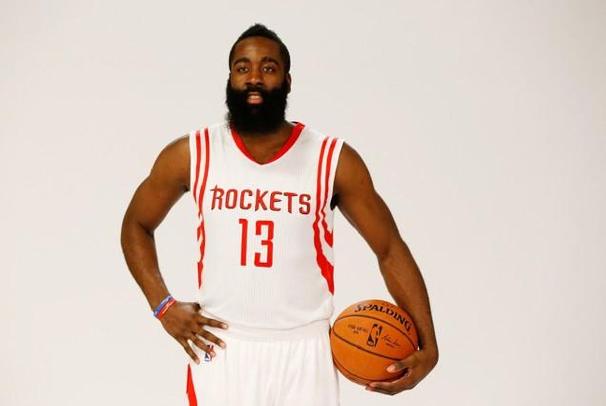 James Harden, el barbudo más famoso de la NBA. James Harden, el barbudo más famoso de la NBA.