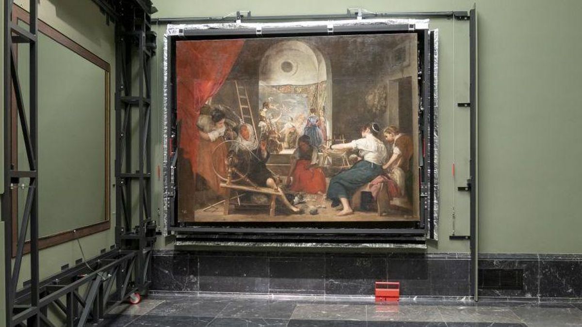 El nuevo marco de Las Hilanderas de Velázquez El nuevo marco de Las Hilanderas de Velázquez