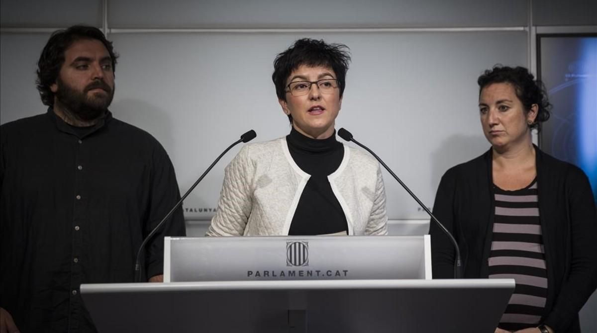 Los diputados del PSC Ferran Pedret, Eva Granados y Alicia romero, en en Parlament. Los diputados del PSC Ferran Pedret, Eva Granados y Alicia romero, en en Parlament.