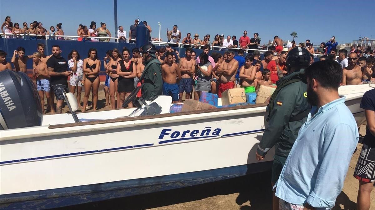 Operación de los cuerpos de seguridad contra el narcotráfico en el estrecho de Gibraltar. Operación de los cuerpos de seguridad contra el narcotráfico en el estrecho de Gibraltar.