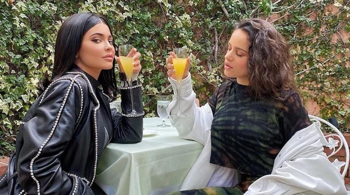 Kylie Jenner y Rosalía, en la foto de Instagram que daba testimonio de su complicidad. Kylie Jenner y Rosalía, en la foto de Instagram que daba testimonio de su complicidad.