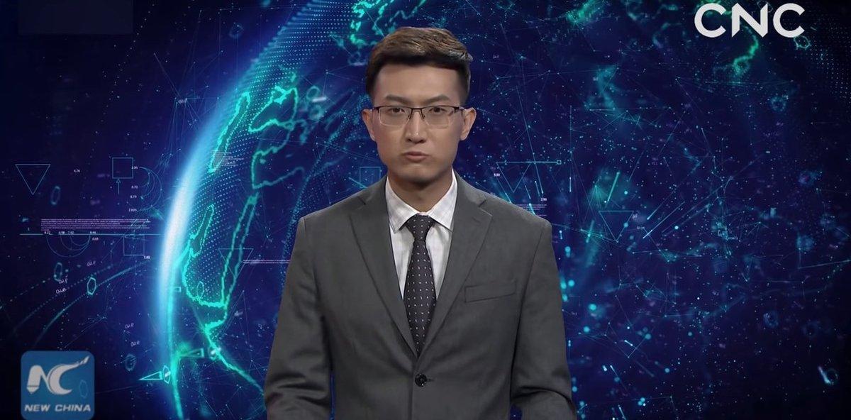 El presentador de inteligencia artificial que ha ’fichado’ la televisión china.