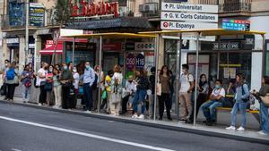 Jornada de huelga de autobuses en Barcelona, este miércoles