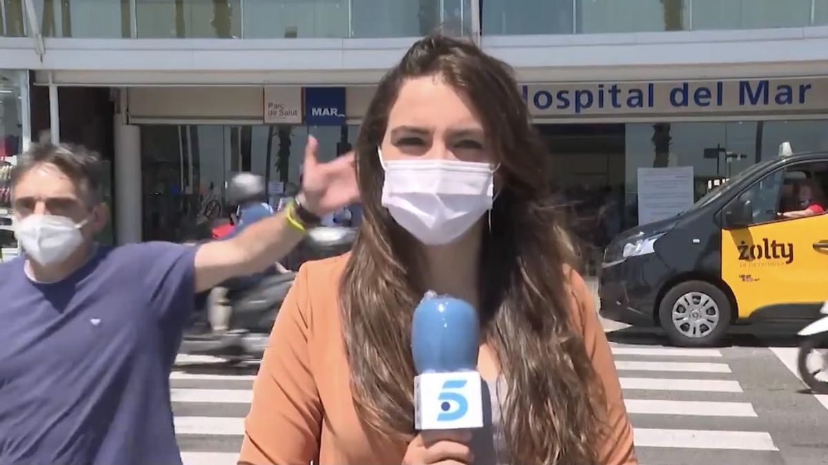 La reportera de ’Informativos Telecinco’ Elena Gómez La reportera de ’Informativos Telecinco’ Elena Gómez