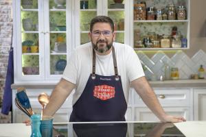 El cocinero Dani García en un programa de televisión. /