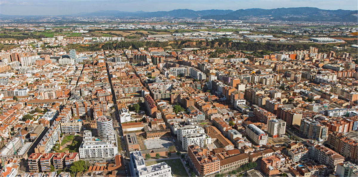 Vista aérea de Sabadell.