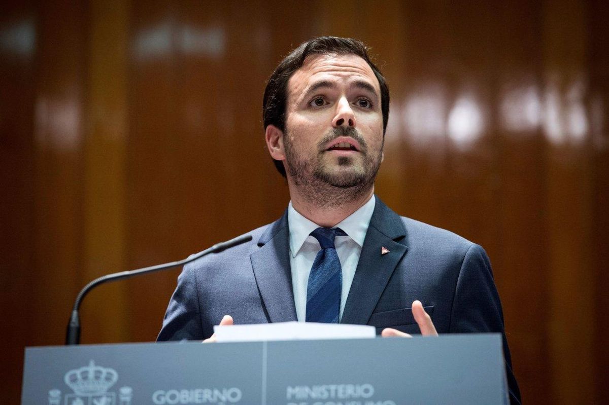 El ministro de Consumo, Alberto Garzón, durante la toma de posesión de su cargo. El ministro de Consumo, Alberto Garzón, durante la toma de posesión de su cargo.