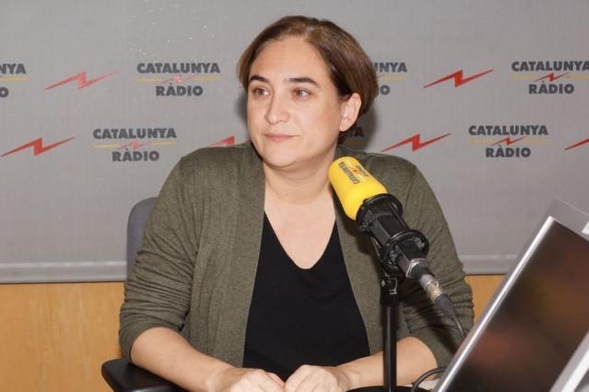 La alcaldesa de Barcelona, Ada Colau, durante la entrevista. La alcaldesa de Barcelona, Ada Colau, durante la entrevista.
